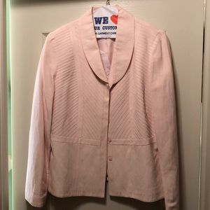 Two piece silk/linen blend suite